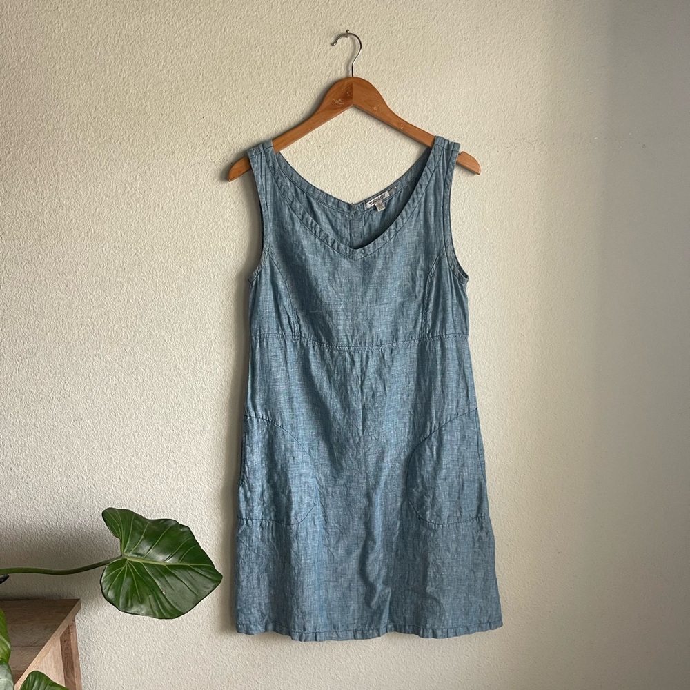 Toad & Co. Linen Linette Dress in Blue